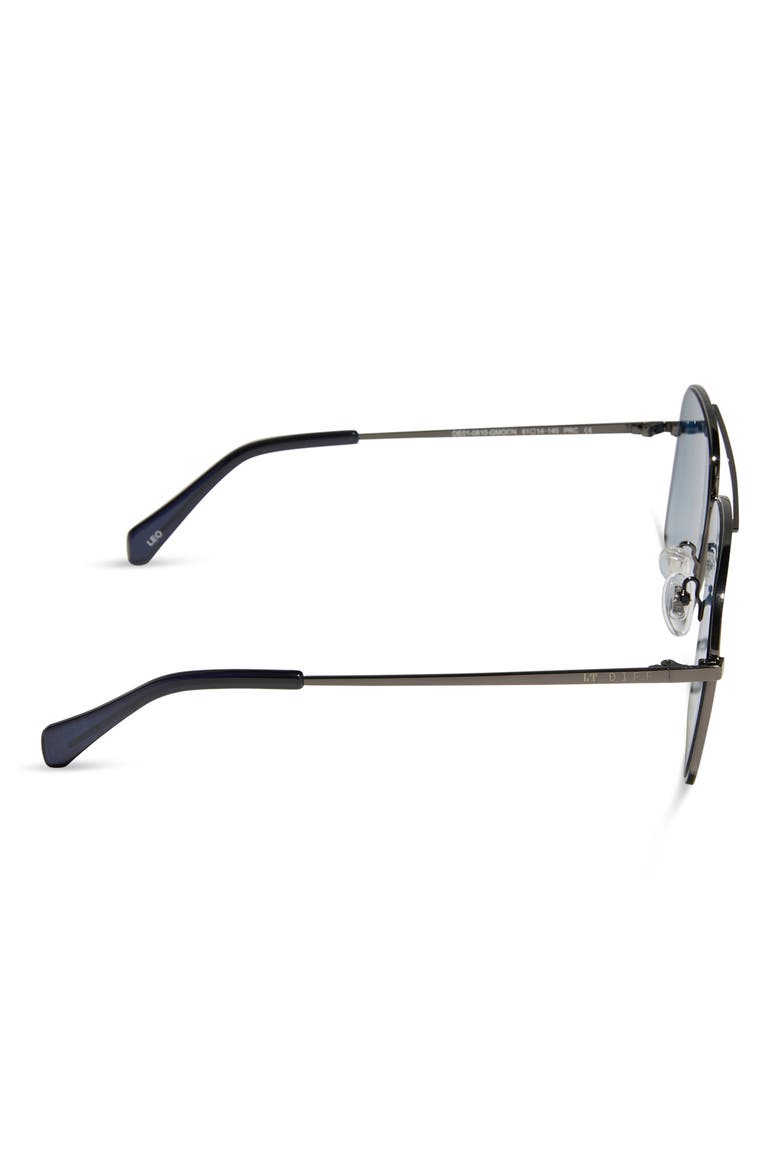 59mm Leo Navigator Sunglasses, Alternate, color, GUNMETAL