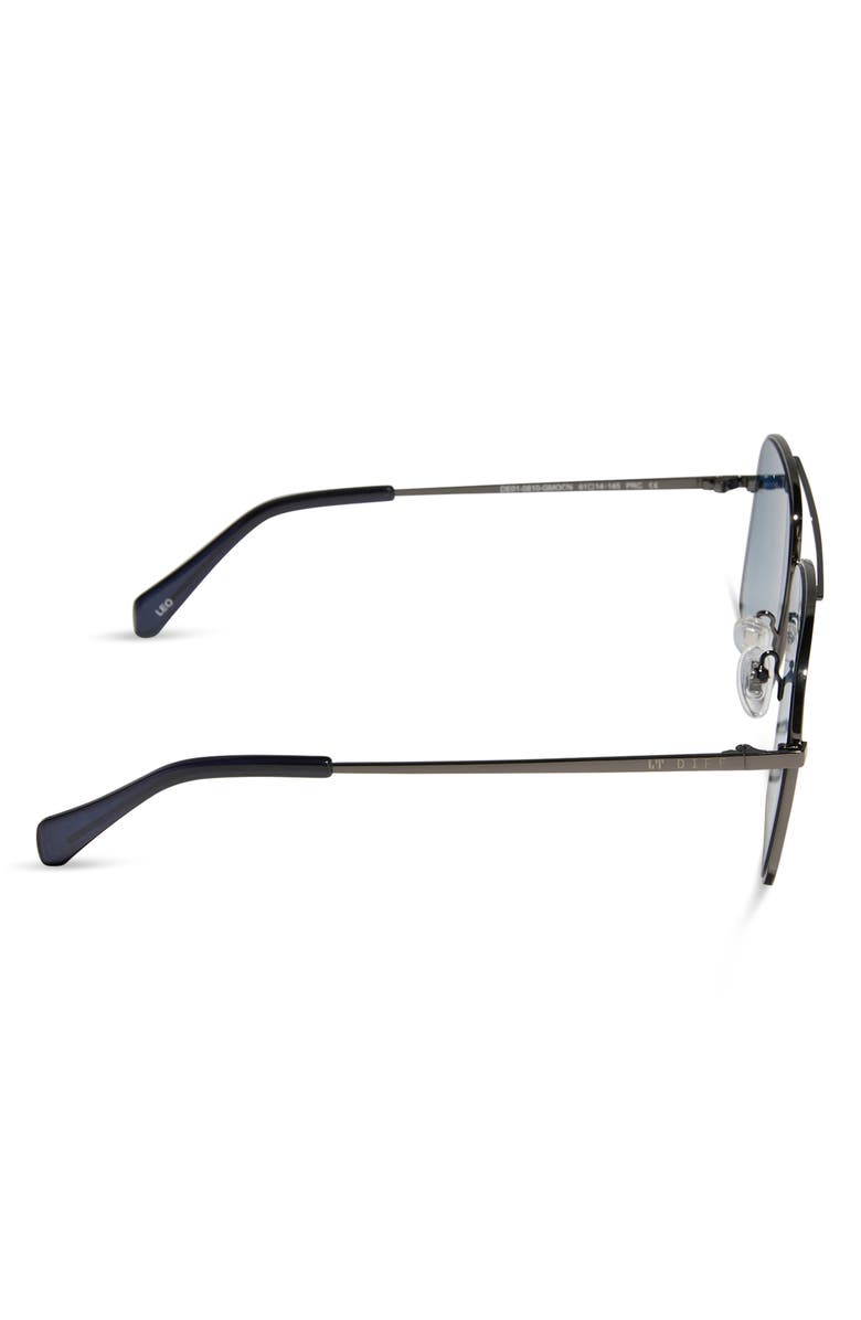 DIFF 59mm Leo Navigator Sunglasses, Alternate, color, Gunmetal