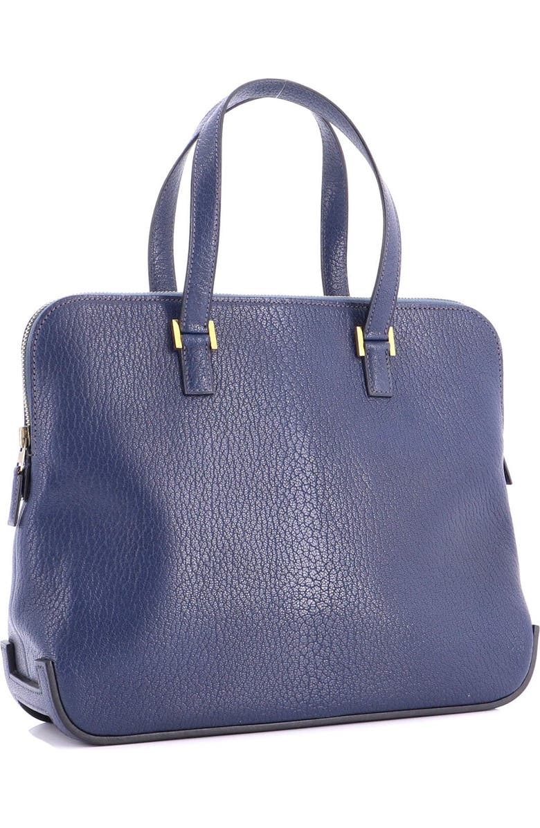 Pre-Owned Hermes Escapade Tote Chevre de Coromandel, Alternate, color, Bleu De Malte