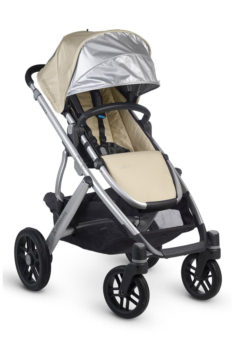 VISTA - Aluminum Frame Convertible Stroller, Alternate, color, LINDSEY WHEAT/ SILVER