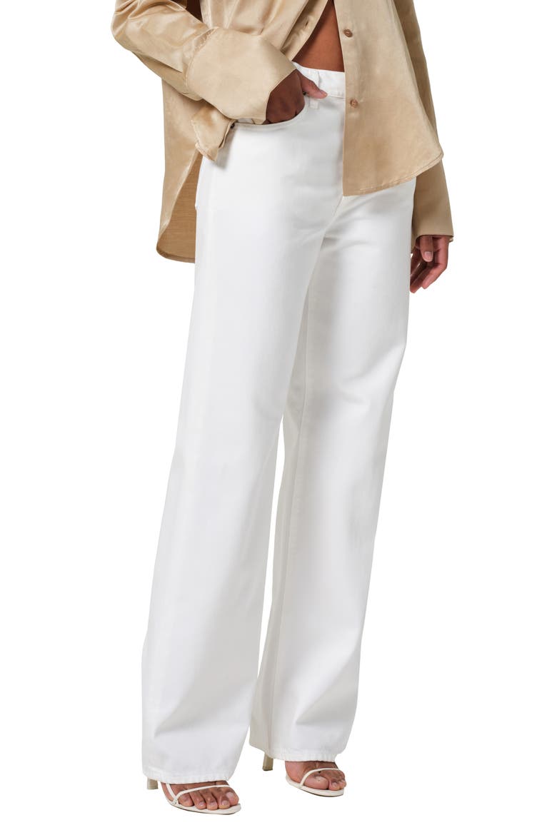 Annina High Waist Wide Leg Jeans, Main, color, SOFT WHITE (OFF WHITE)
