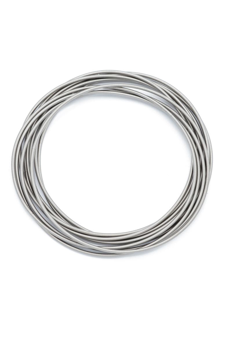 Dia Stainless Steel Bracelets, Main, color, Set of 10