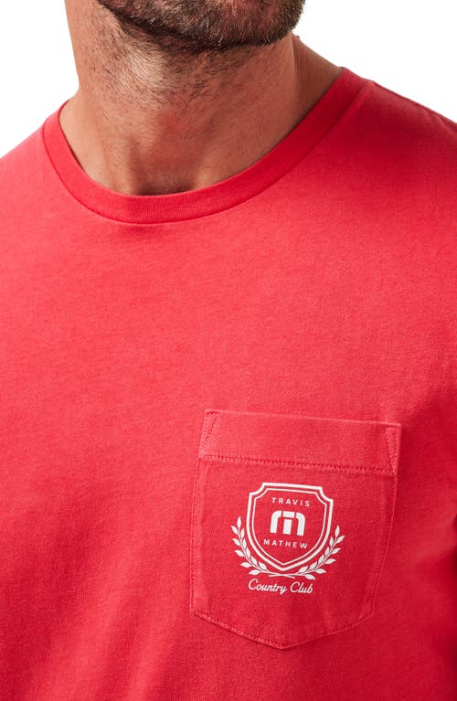 Travismathew Local Favorite Patch Pocket Graphic T-shirt In Red