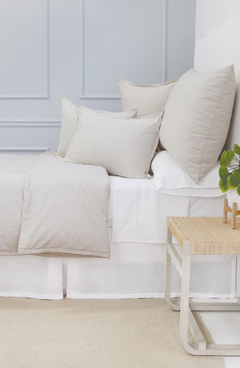 Pom Pom at Home Luke Stripe Cotton Big Accent Pillow, Alternate, color, Natural