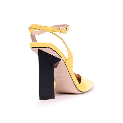 Hope Ankle Strap Heels - High, Alternate, color, YELLOW