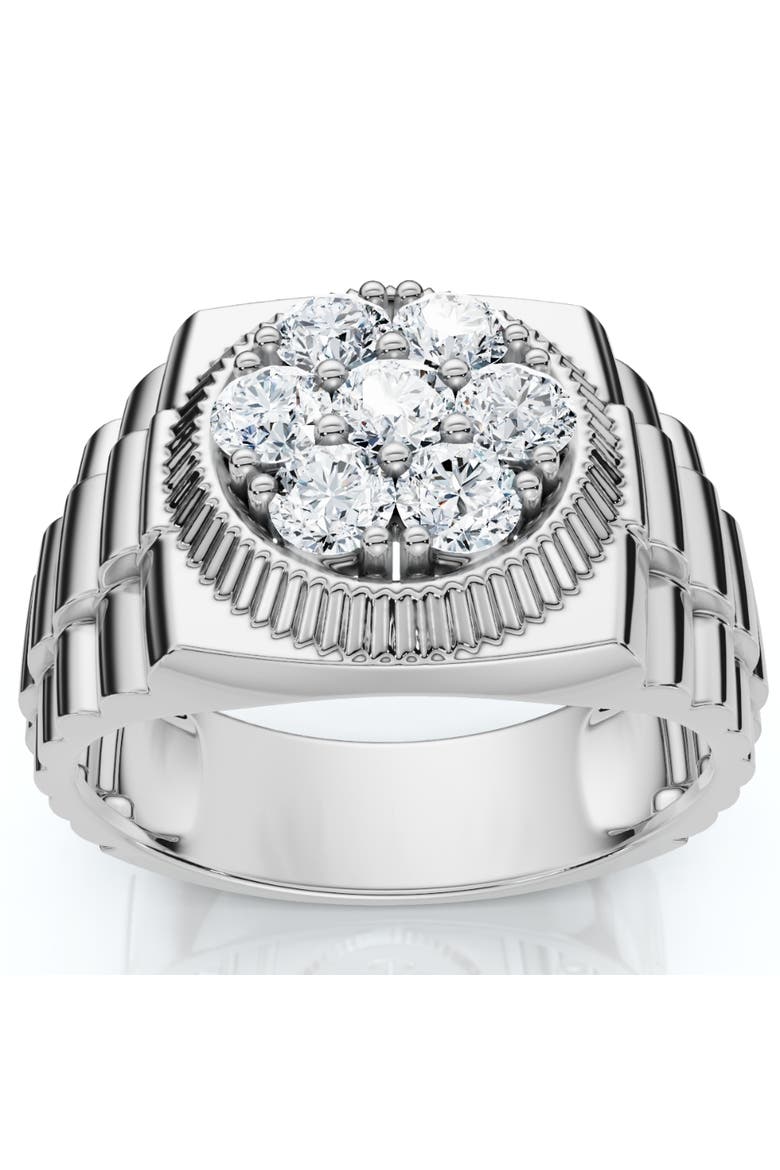 Men's 3/4Ct Diamond Anniversary Wedding Ring 14k Gold Lab Grown, Main, color, 14k White Gold