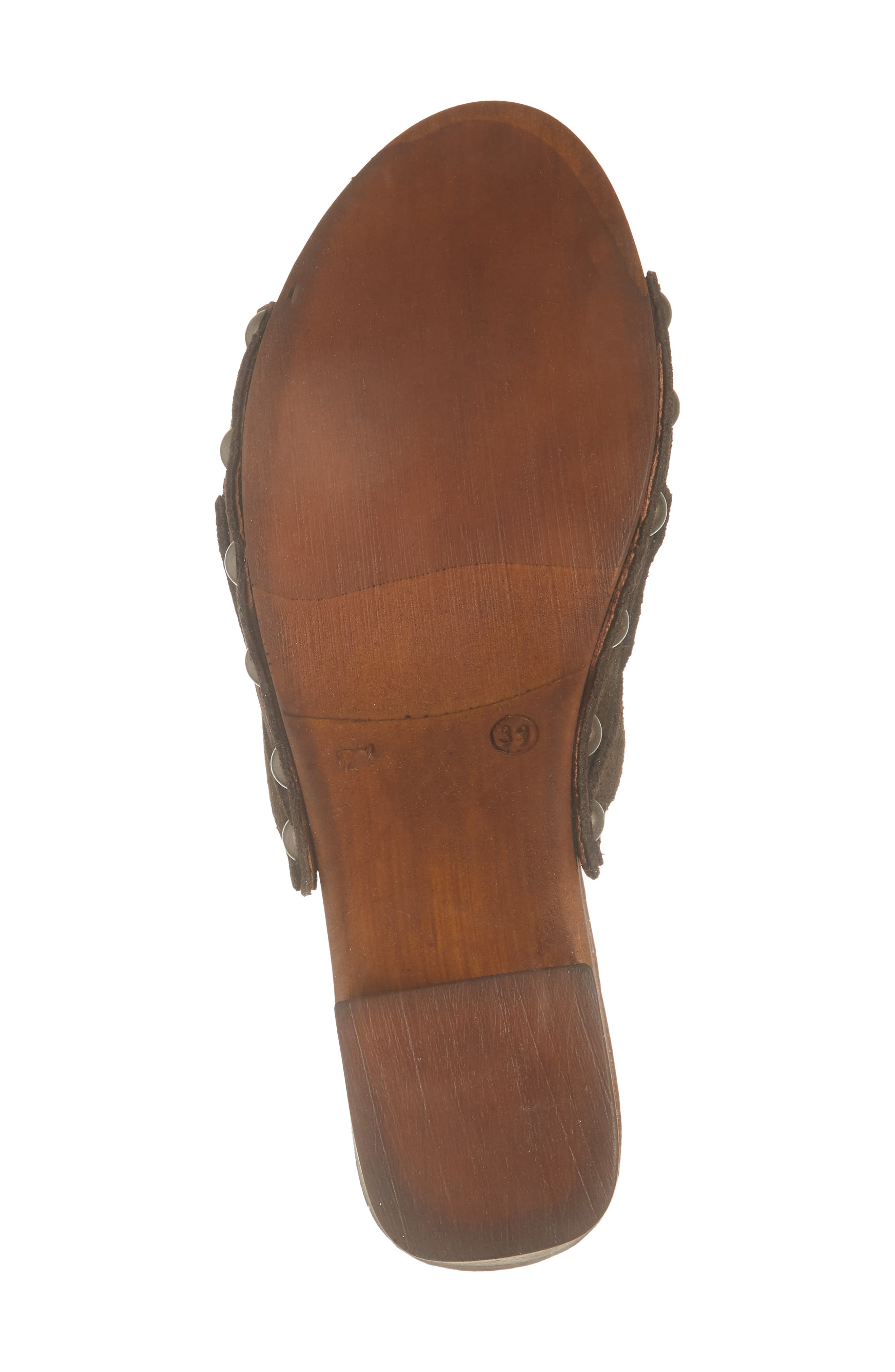 Wesley Platform Slide Sandal, Alternate, color, CACAO SUEDE