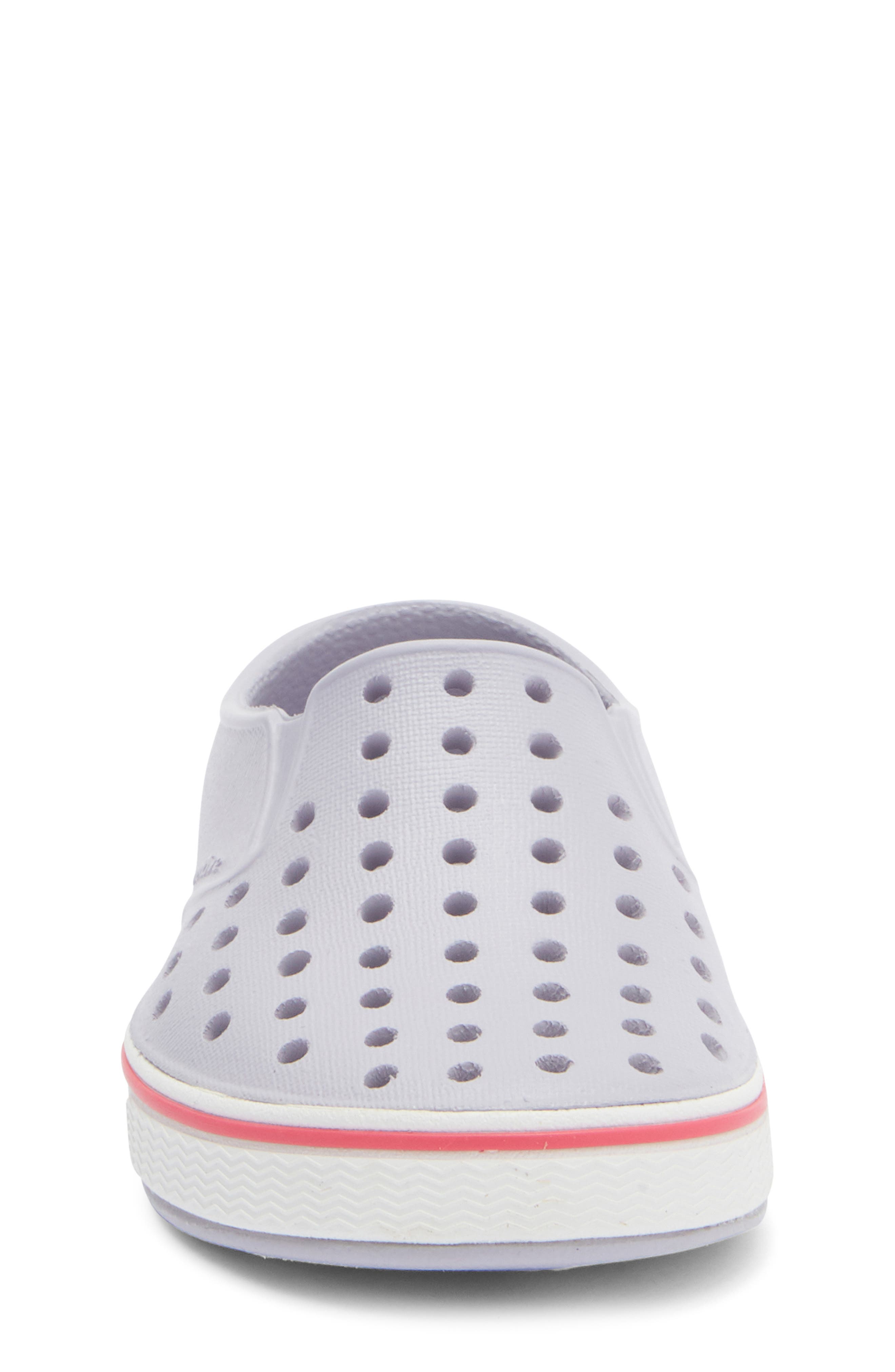 Native Shoes Kids' Miles Water Friendly Slip-On Sneaker, Alternate, color, Future Purple/ Shell White