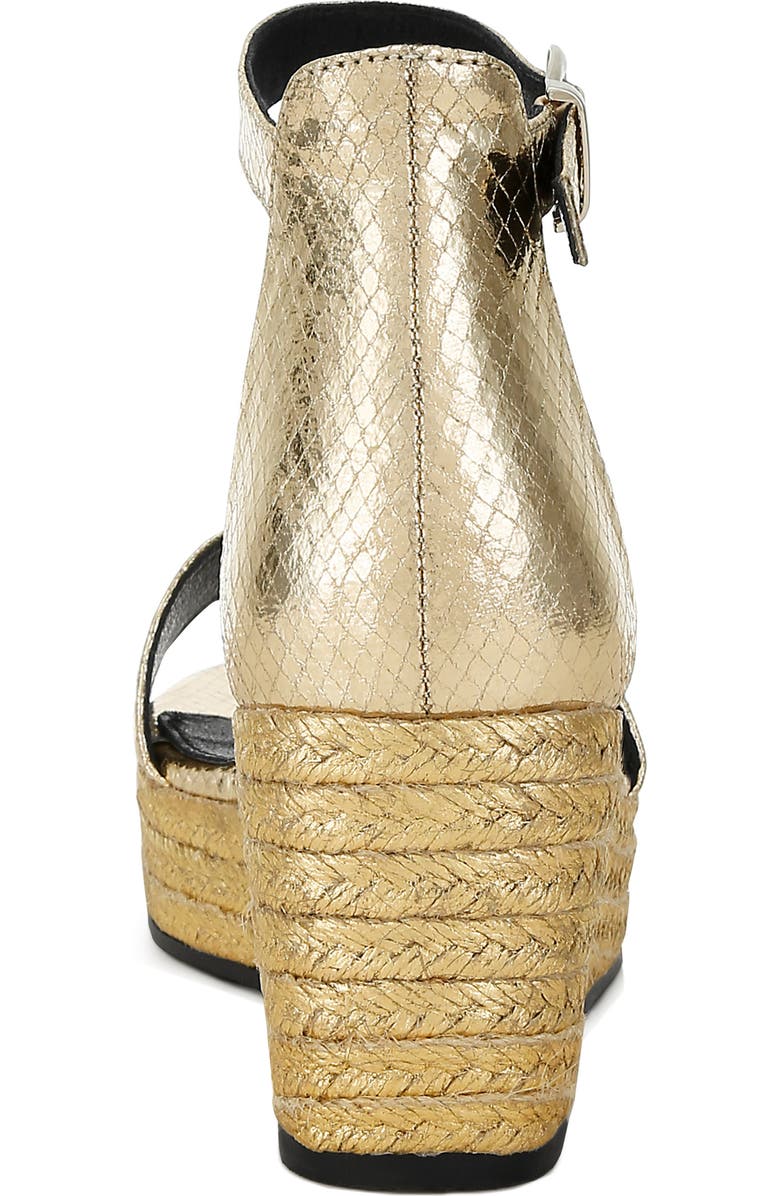 LONDON RAG Utah Platform Wedge Espadrille Sandal, Alternate, color, Gold