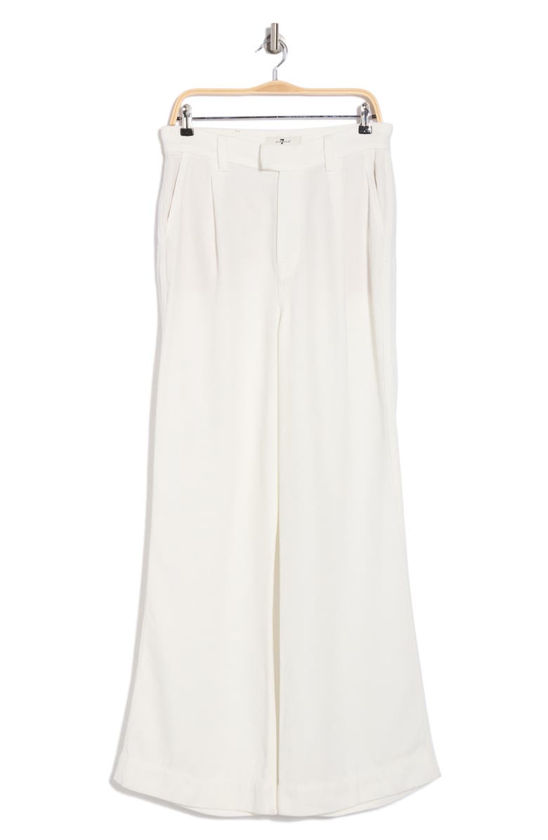 7 For All Mankind Pleated Wide Leg Trousers, Main, color,