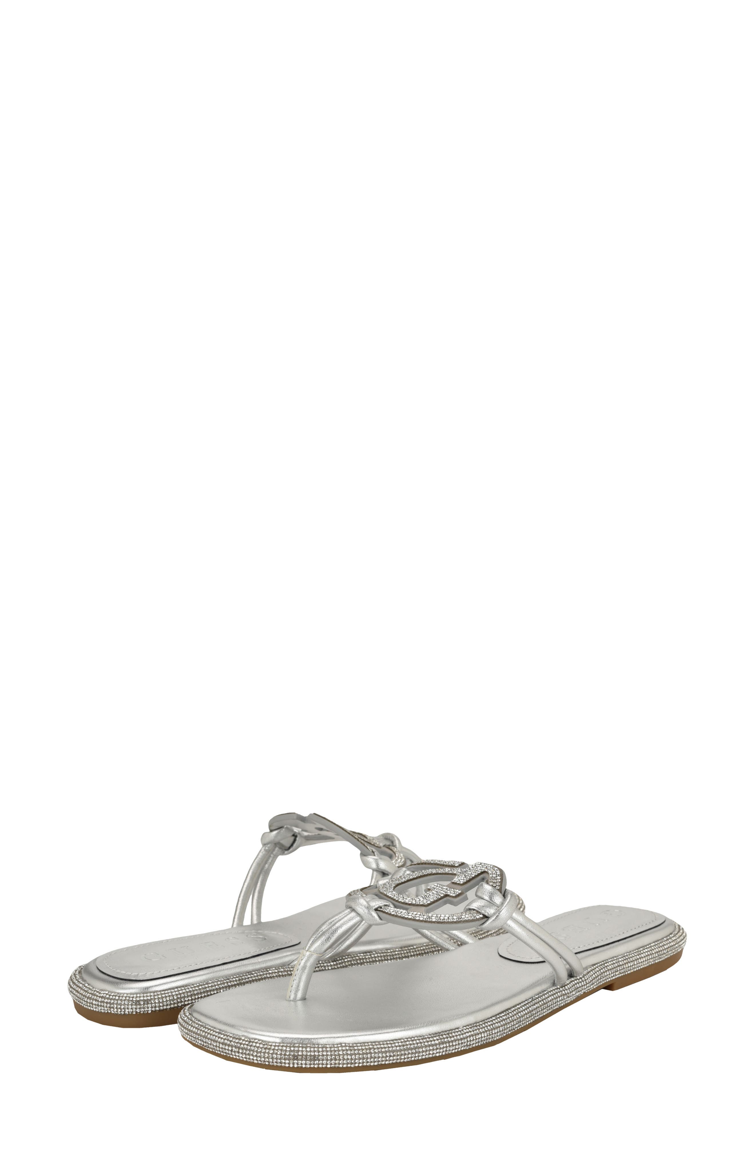 GUESS Saima Sandal, Alternate, color, Silver