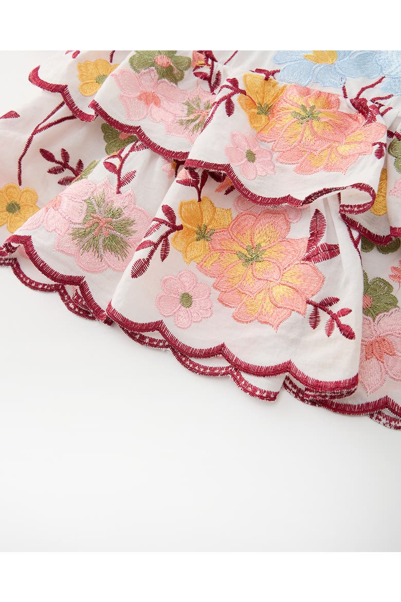 Penelope Cotton Embroidered Mini Dress, Alternate, color, Floral