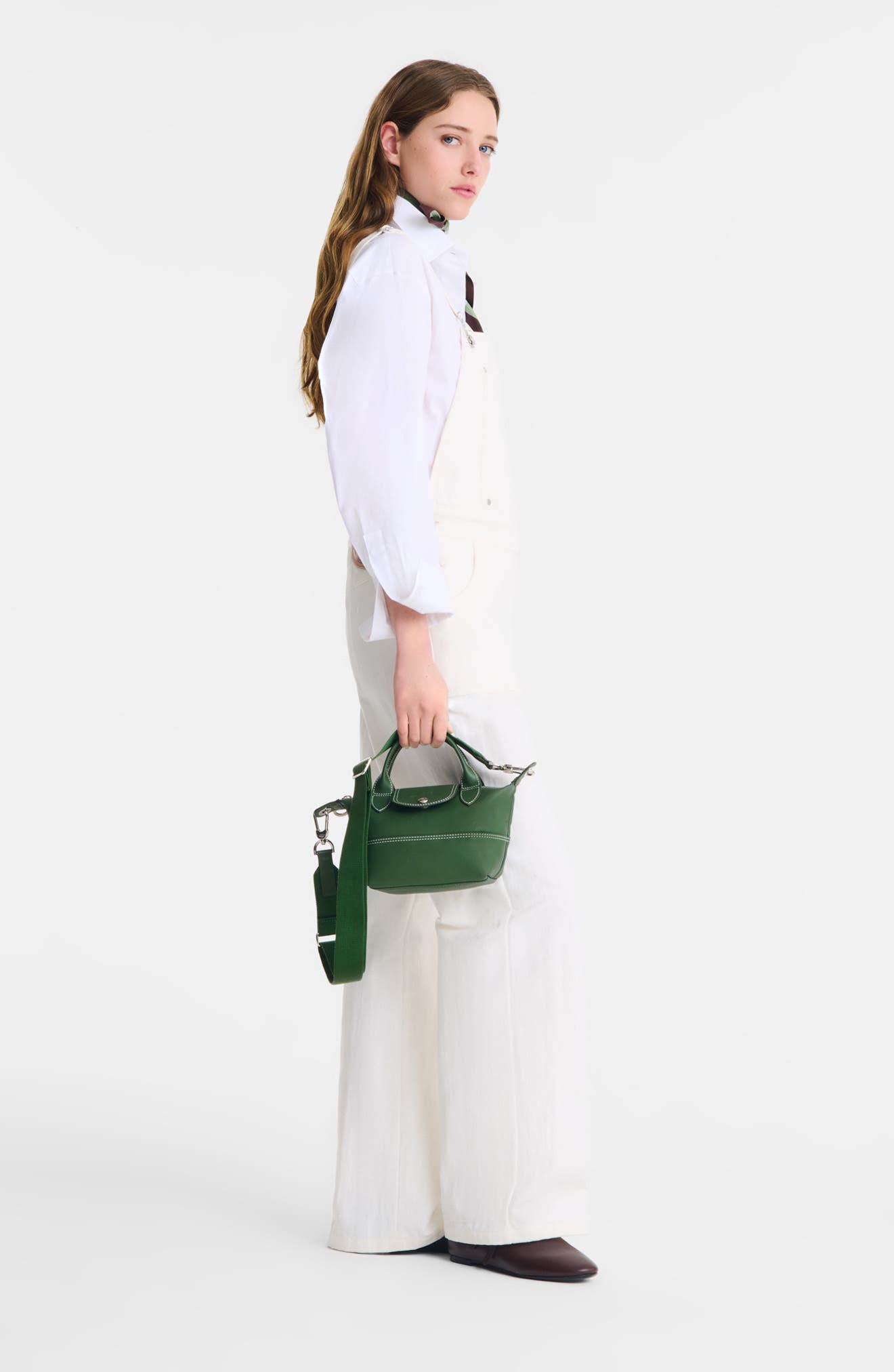 Longchamp Extra Small Le Pliage Xtra Worker Leather Crossbody Bag, Alternate, color, 