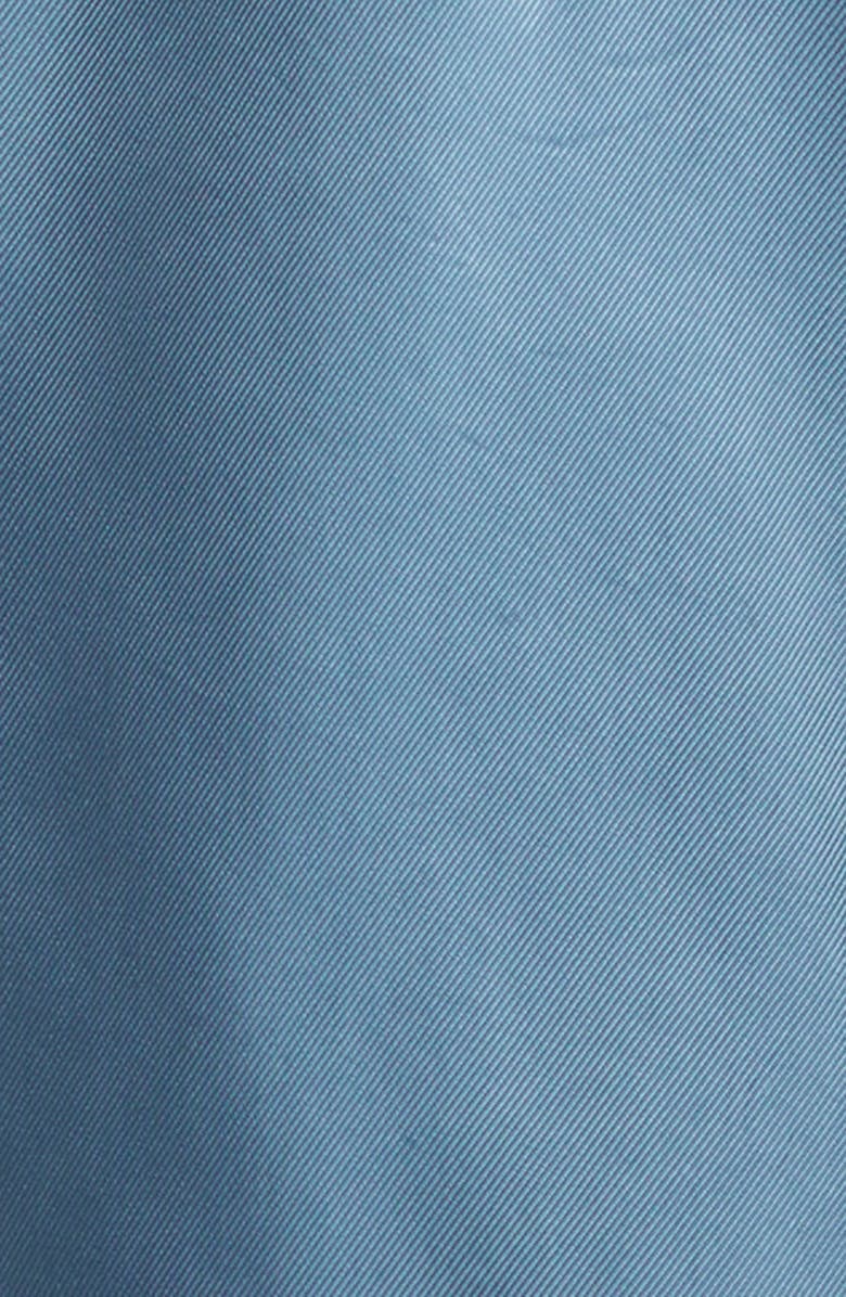 Cinq à Sept Dale Ruched Sleeve Cupro Satin Jacket, Alternate, color, Midnight Rain