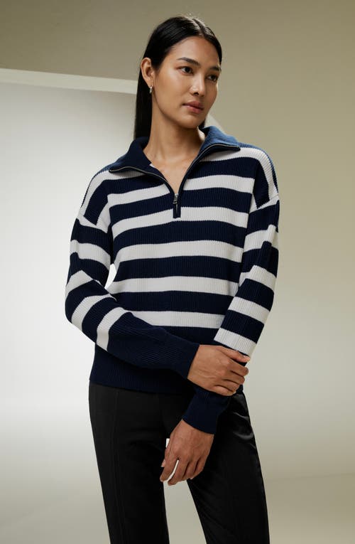 LILYSILK LILYSILK COLLARED QUARTER-ZIP WOOL SWEATER 
