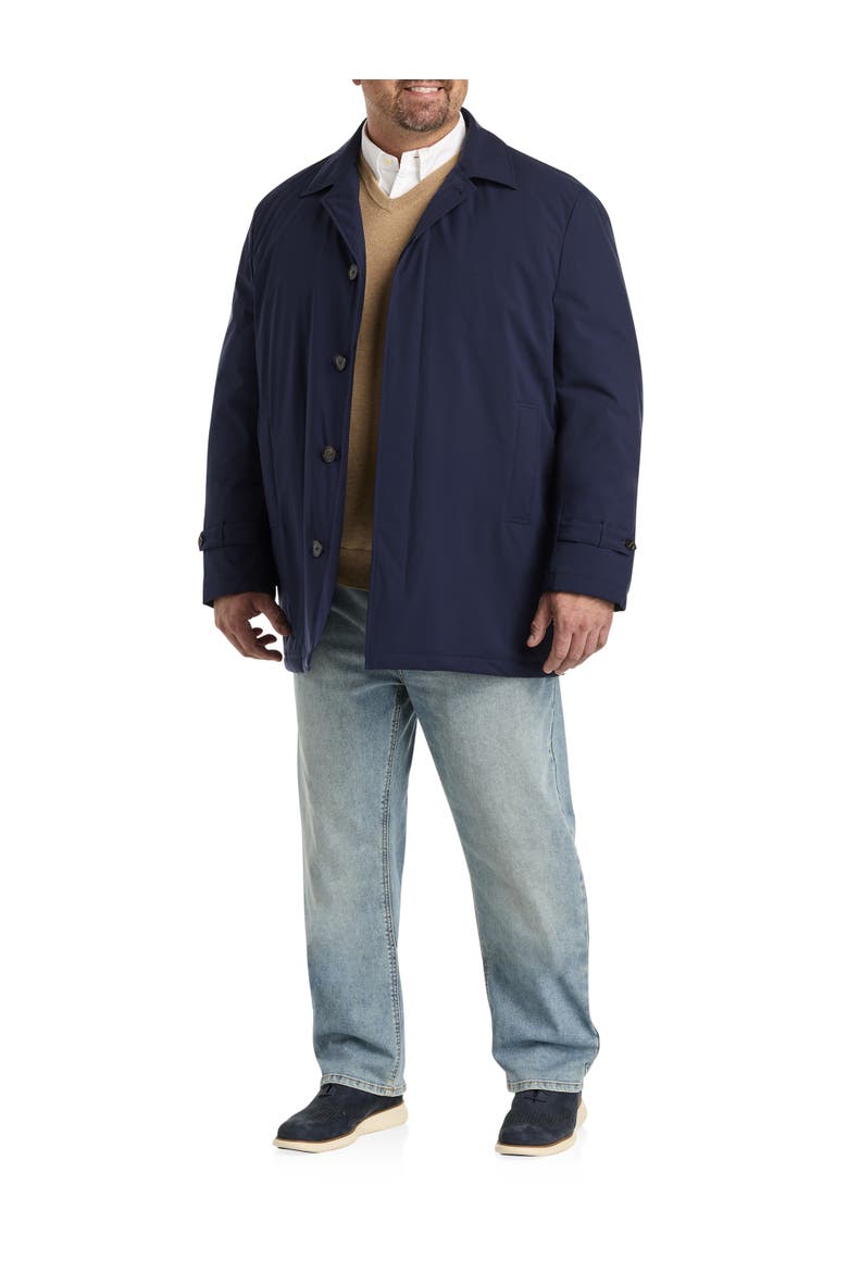 Big & Tall All Weather Overcoat, Alternate, color, NAVY