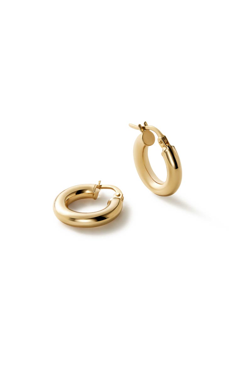 Classic Hoop Earrings -  Mini, Main, color, Gold