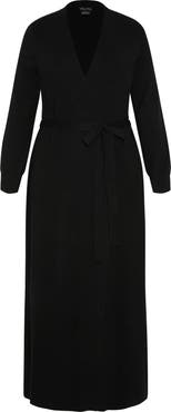 City Chic Goldie Tie Waist Cardigan