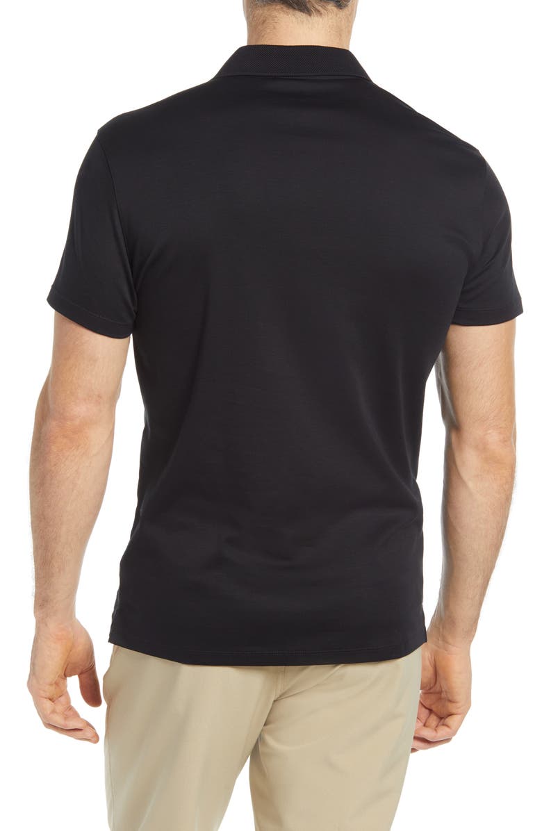 Robert Barakett Men's Georgia Pima Cotton Polo, Alternate, color, Black