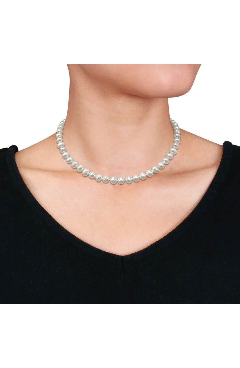 Julianna B. 2-Piece Set Cultured Pearl Necklace & Earrings 10K, Alternate, color, 