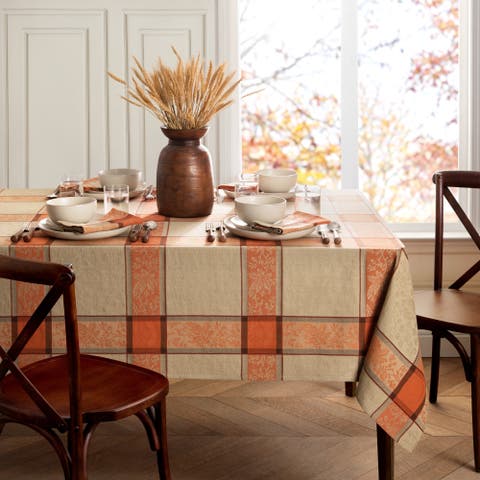 Autumnal Harvest Jacquard Tablecloth