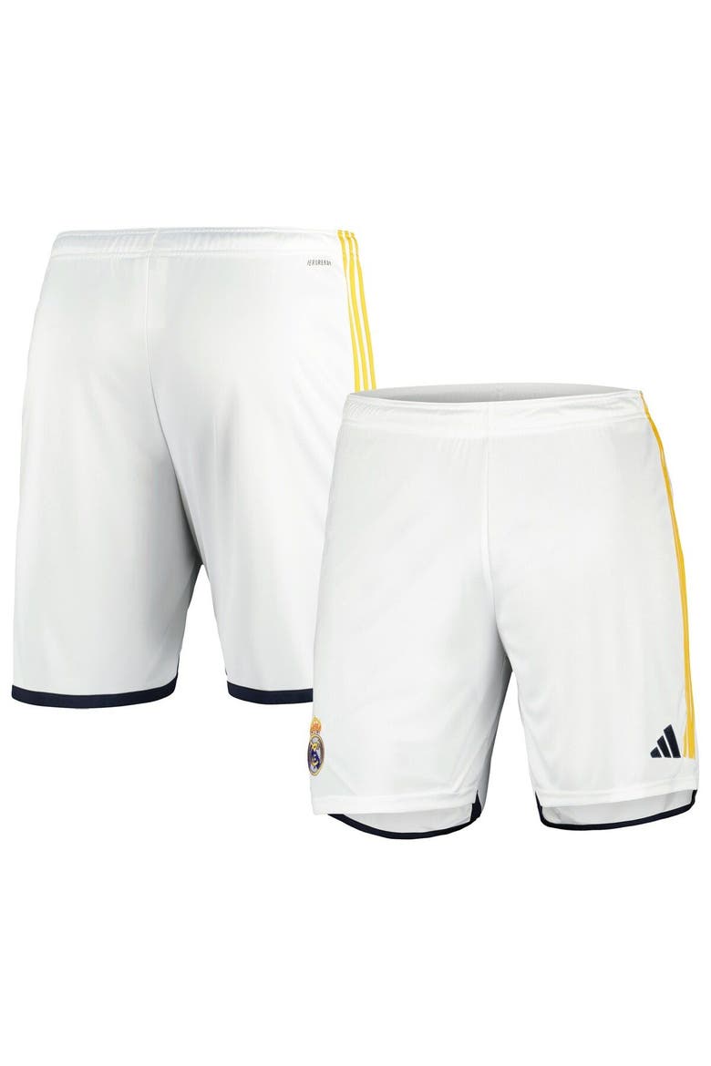 Men's adidas White Real Madrid 2023/24 Training Shorts, Main, color, White