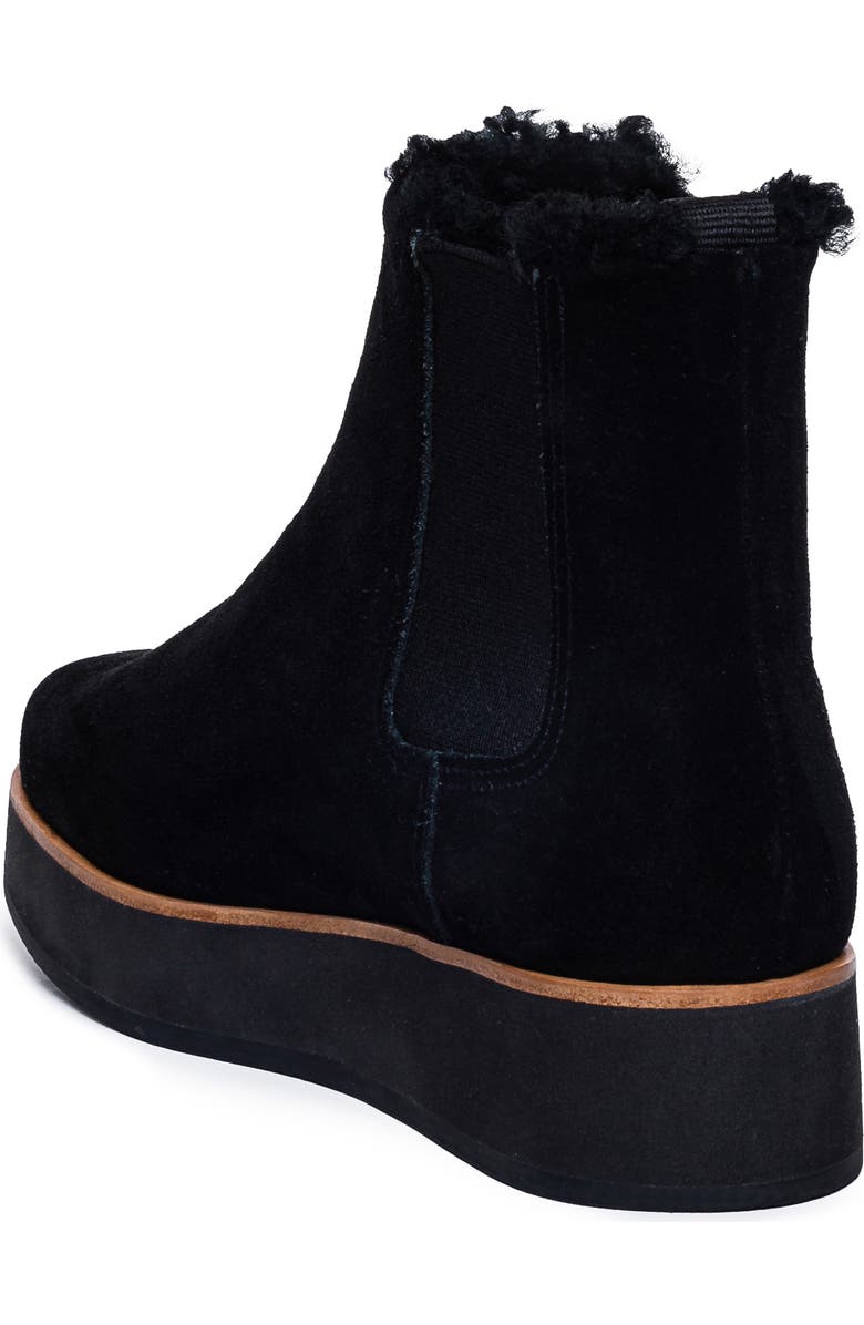 Bernardo Footwear Patterson Genuine Shearling Platform Chelsea Boot, Alternate, color,