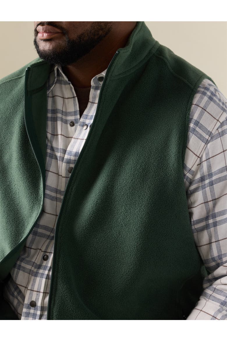 Big & Tall Polar Fleece Vest, Alternate, color, GREEN