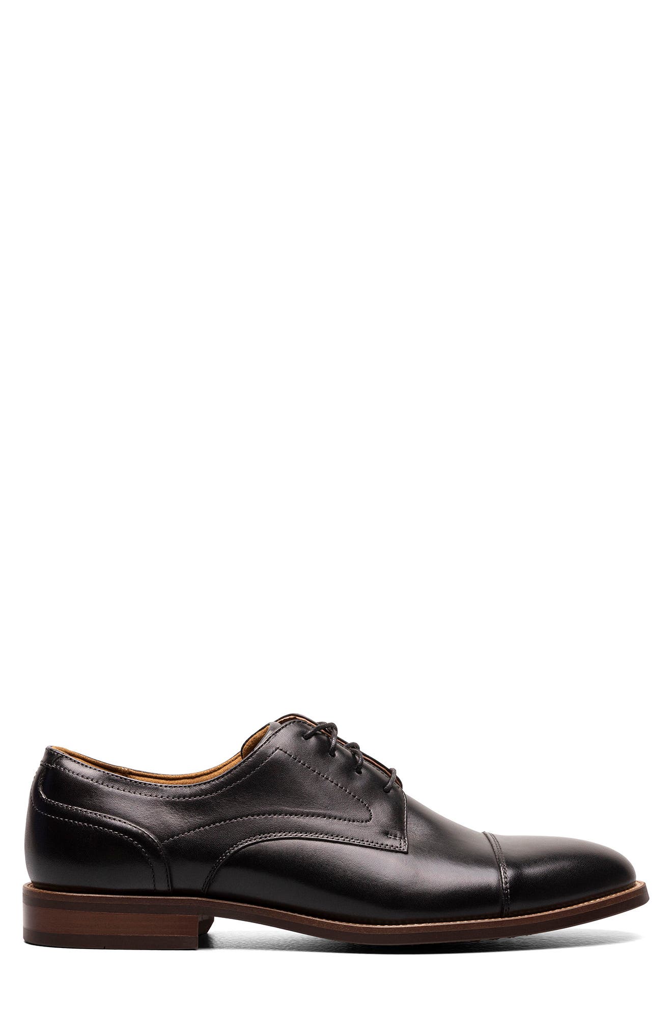 Florsheim Ruvo Cap Toe Derby, Alternate, color, Black