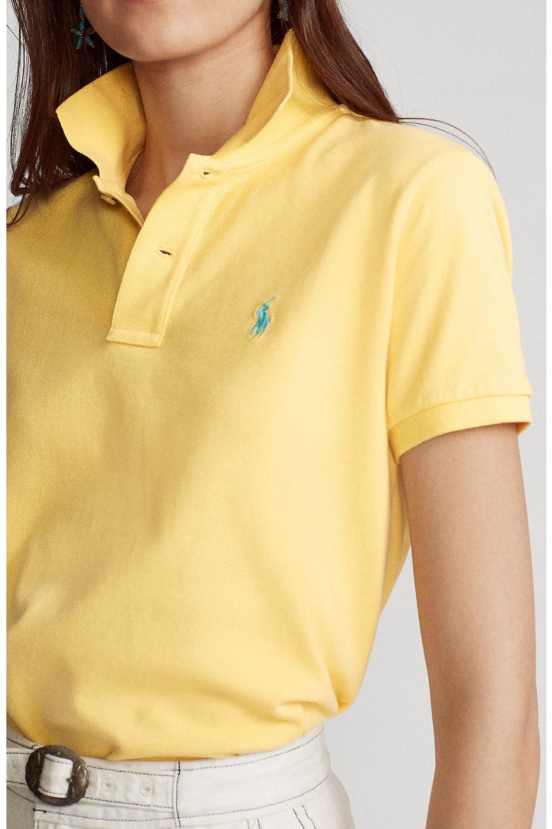 Classic Fit Cotton Piqué Knit Polo, Alternate, color, CORN YELLOW