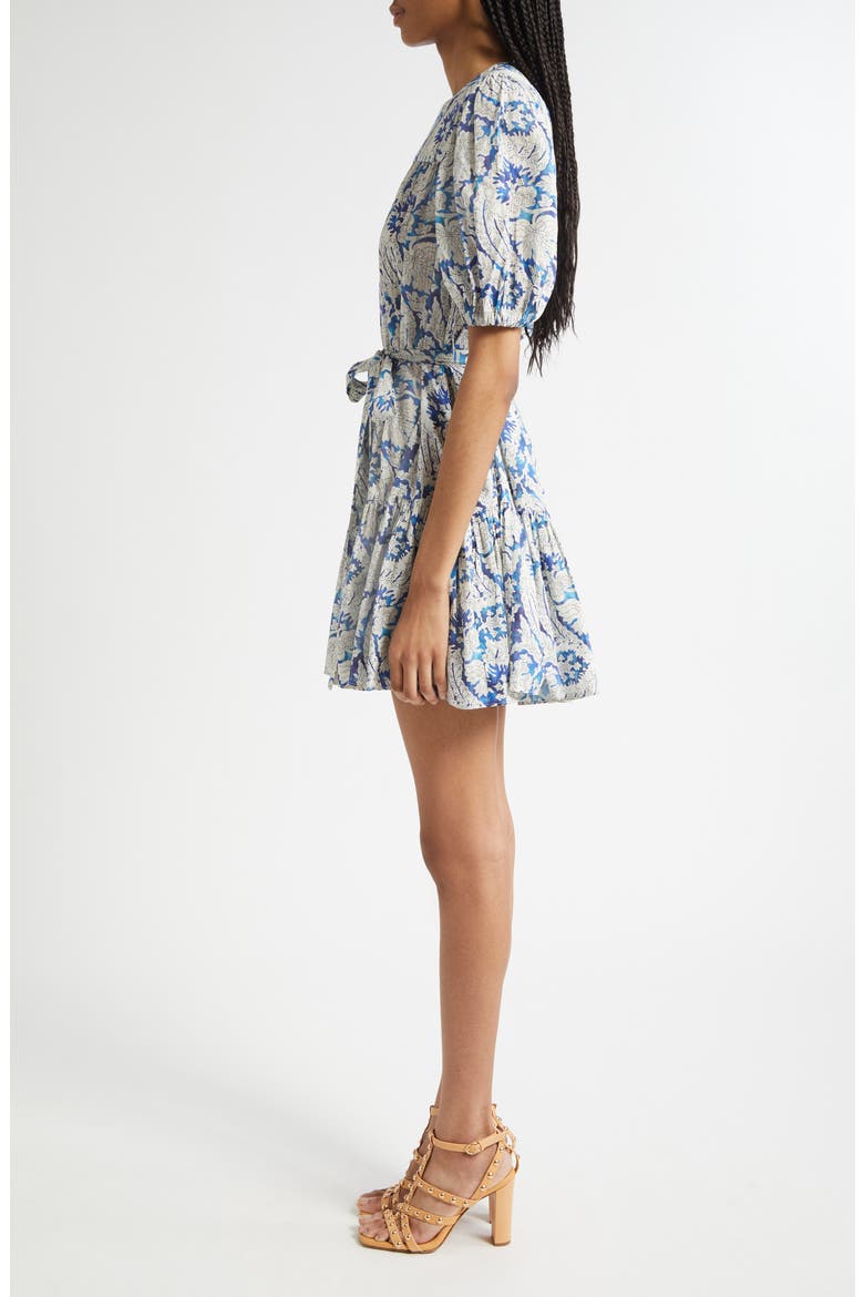 Rosalie Puff Sleeve Minidress, Alternate, color, CIEL