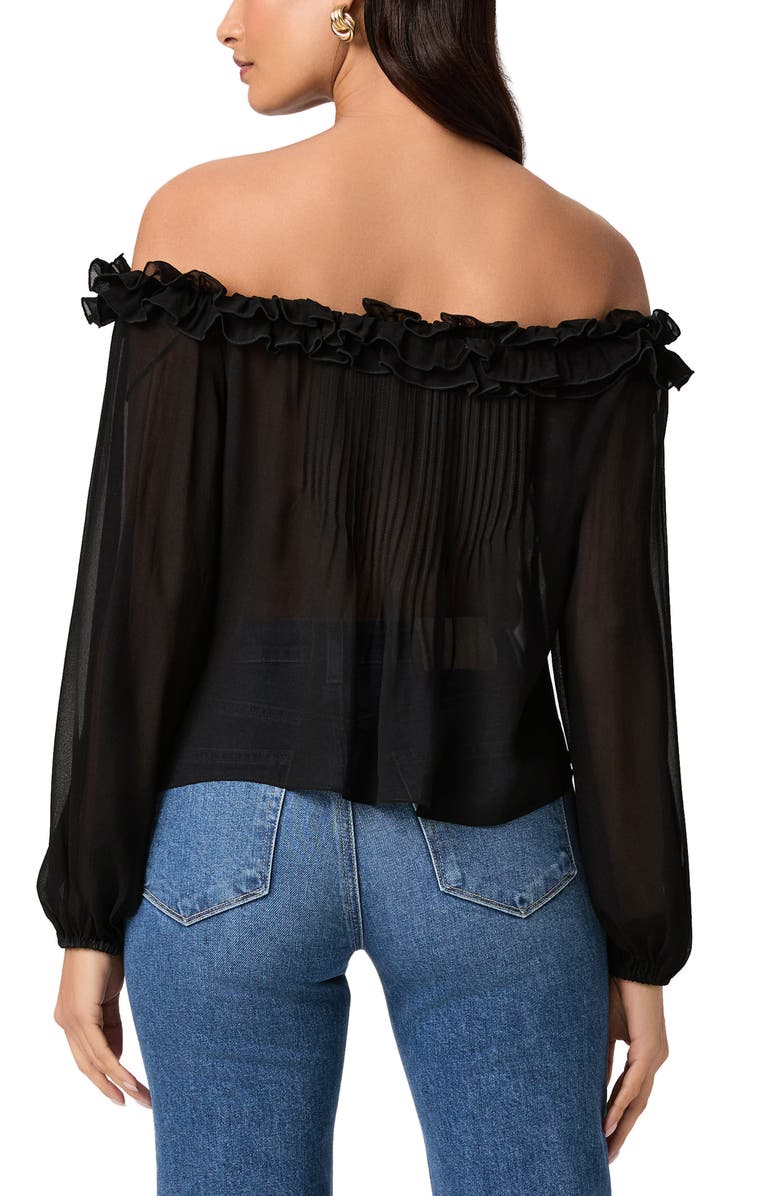 PAIGE Casey Off the Shoulder Silk Top, Alternate, color, 