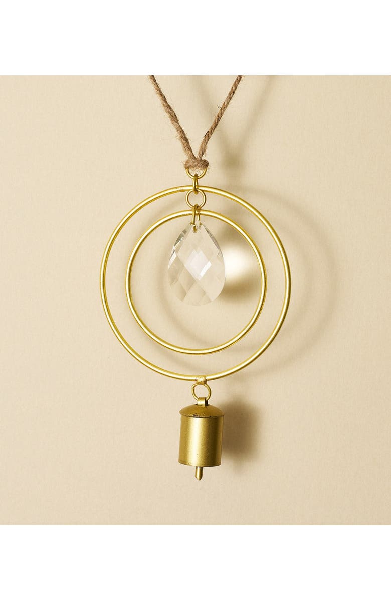 Matr Boomie Suyra Two Circle Crystal Suncatcher Wind Chime - Hand Tuned, Alternate, color, Brown