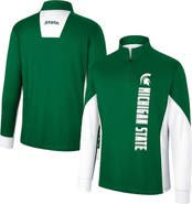 COLOSSEUM Men's Colosseum Green Michigan State Spartans Bart Quarter-Zip Windshirt