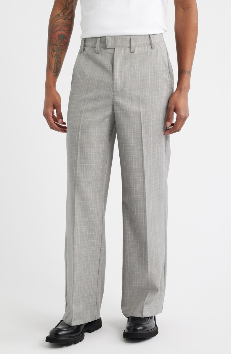 KROST Elliott Plaid Wool Blend Pants, Main, color, Laurel Wreath
