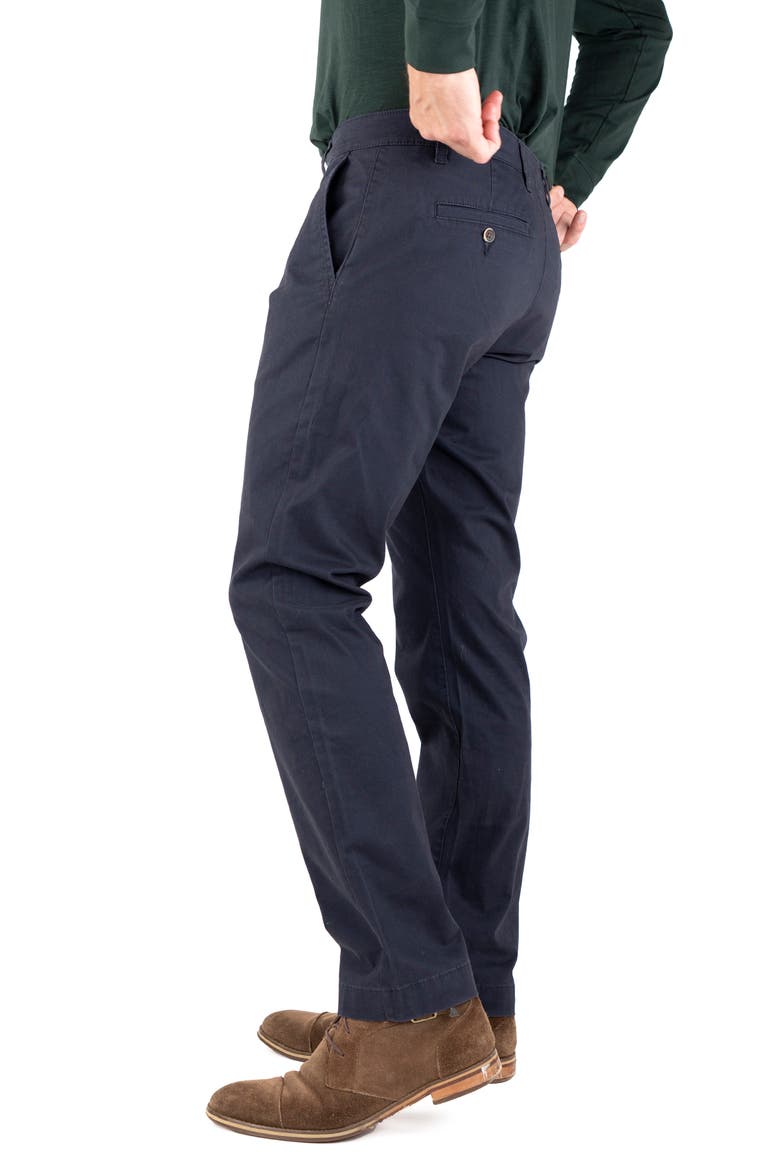 Tailor Vintage Straight Leg Stretch Cotton Twill Chino Pants (Men