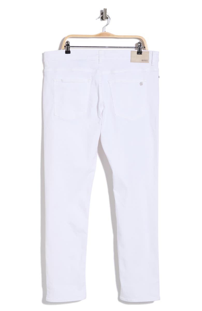 HUGO Delaware Slim Leg Jeans, Alternate, color, White