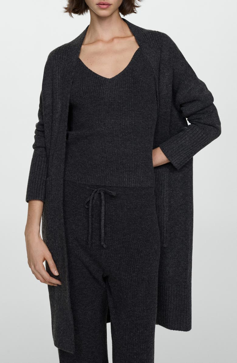 MANGO Oversize Long Cardigan, Main, color,