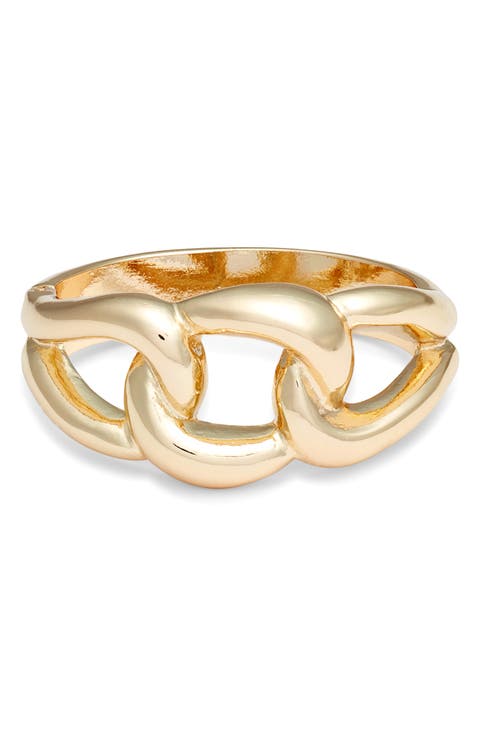 Inflated Chain Hinged Bracelet