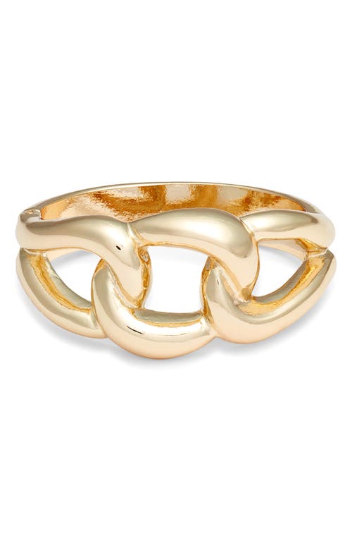 Nordstrom Inflated Chain Hinged Bracelet In Gold