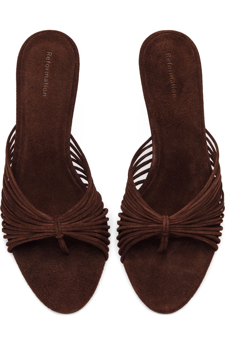 Reformation Woodlyn Flip Flop, Alternate, color, Espresso Suede