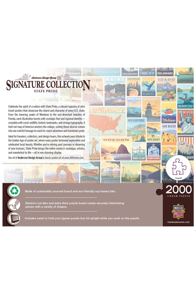 State Pride 2000 Piece Jigsaw Puzzle, Alternate, color, Multicolor