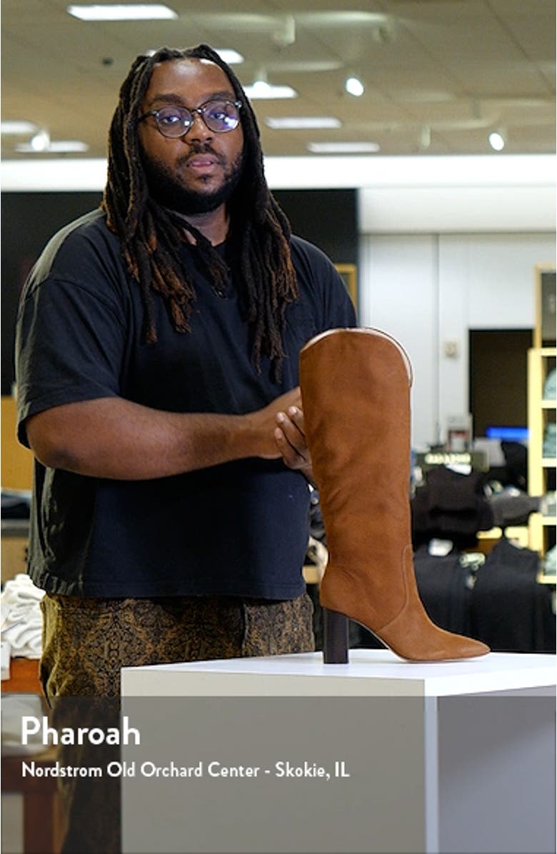 Nedi Pointed Toe Knee High Boot, sales video thumbnail