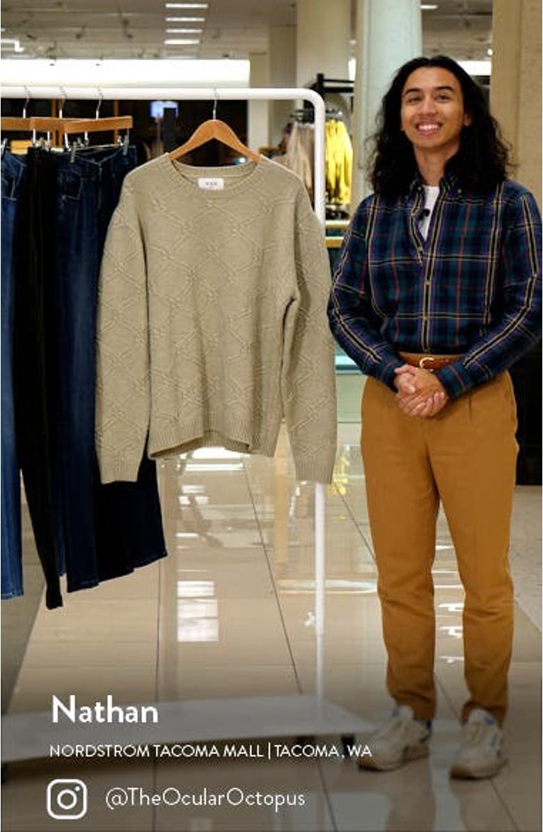 Grove Cable Crewneck Sweater, sales video thumbnail