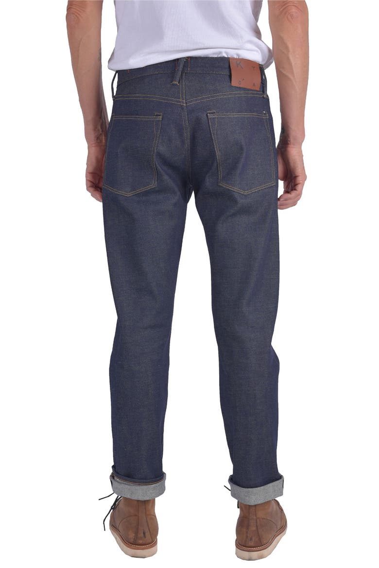 The Hammer Straight Leg 14-Ounce Stretch Selvedge Baggy Jeans, Alternate, color, INDIGO RAW