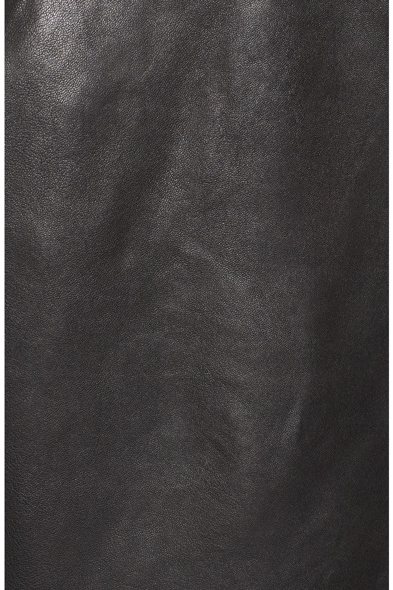 Kirwin Leather Moto Jacket, Alternate, color, BLACK