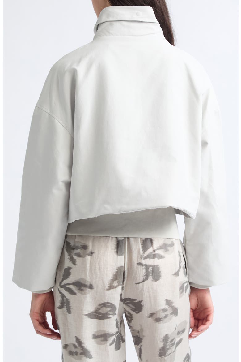 Layered Cropped Windbreaker, Alternate, color, LIGHT GREY