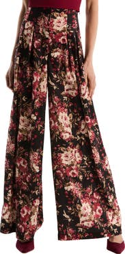 Laundry by Shelli Segal Pleated Wide Leg Trousers
