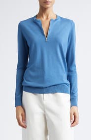 PARTOW Mallory Half Zip Sweater