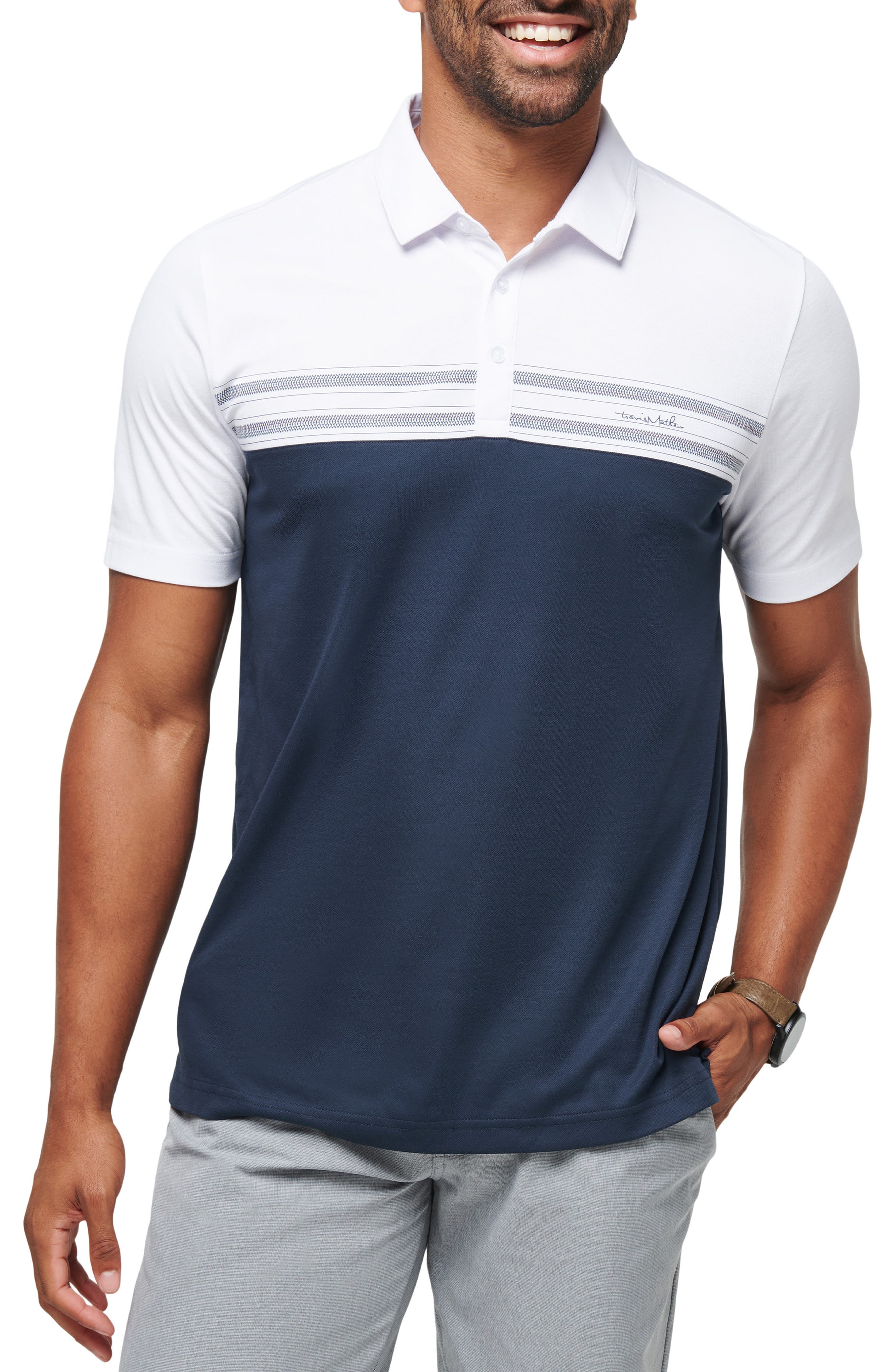 TravisMathew Pali Colorblock Polo